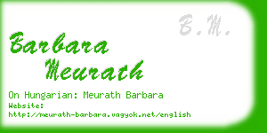 barbara meurath business card